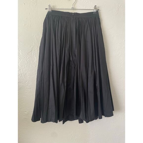 NWT PINUP COUTURE JENNY GATHERED SWING SKIRT SATEEN L Feminine 50s Minimalist - Picture 7 of 9